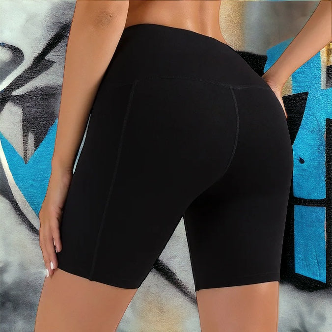 Woman Short Length Fitness Legging Pants with pockets